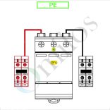 Solar DC védelmi elosztó, IP65, T2 DC 1000V, 1 string / 1 MPPT, sorkapocs csatlakozással