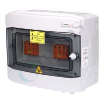   Solar DC védelmi elosztó, IP65, T2 DC 1000V, 2 string / 2 MPPT, sorkapocs csatlakozással