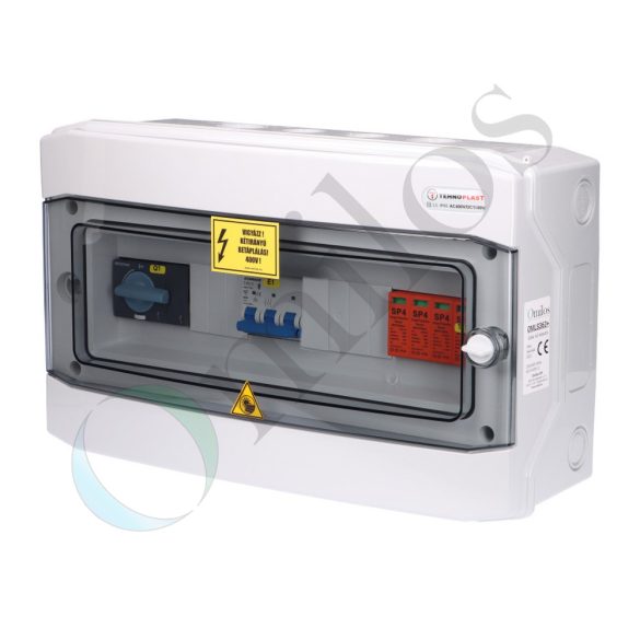 Solar AC 3F védelmi elosztó, IP65, 40A, T2 túlfesz. védelem