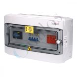 Solar AC 3F védelmi elosztó, IP65, 40A, T2 túlfesz. védelem, + vezérlés védelem