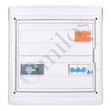 Solar AC 3F védelmi elosztó, IP65, 80A, T1+T2 túlfesz védelem, + vezérlés védelem